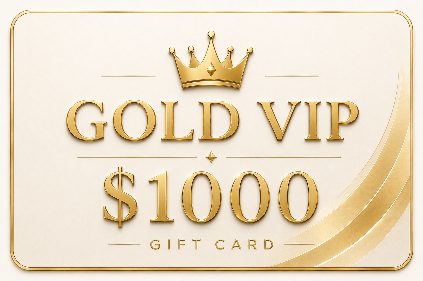 GOLD VIP GIFT CARD